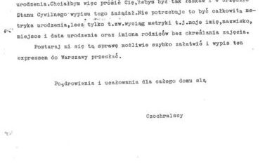 Listy prof. Jana Czochralskiego do rodziny. Z archiwum SP w Kcyni 