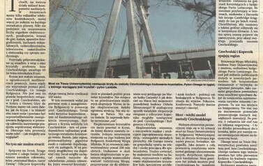  Pora postawić na Czochralskiego - Gazeta Pomorska, 17 maja 2013 r. Z archiwum SP Kcynia 