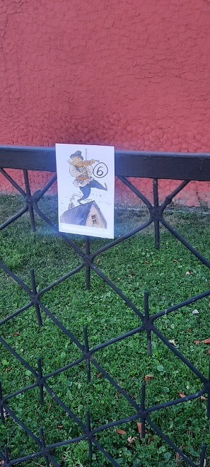 Jeden z rysunk&oacute;w, kt&oacute;rych szukaliśmy na trasie spaceru