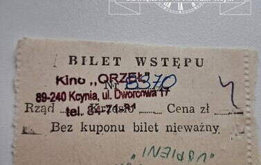 Bilet wstępu na film Uśpieni, 30.07.1997. Z archiwum Katarzyny Krzoski