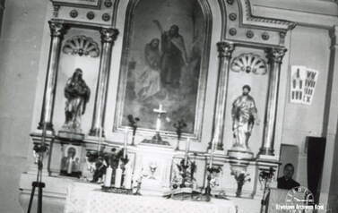 Ołtarz kościoła w Panigrodzu, 1988 