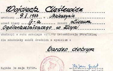 Ukończenie katechizacji. Z archiwum Pawła Cieślewicza