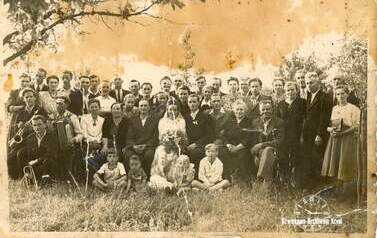 Wesele Łucji i Witolda Kalk&oacute;w, 19.06.1950 r. Z archiwum Beaty Mrowińskiej 