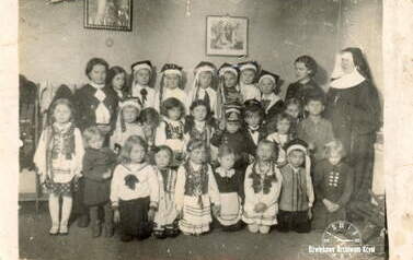 Ochronka w Kcyni, ok. 1935-36 r. Z archiwum Beaty Mrowińskiej 