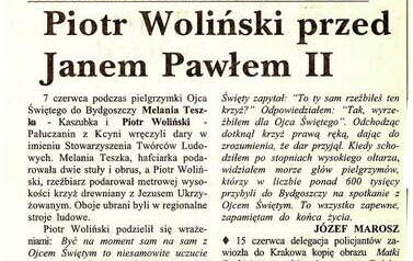 Artykuły prasowe. Z archiwum Piotra Wolińskiego 