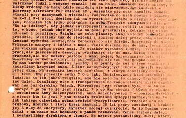 Strajkowy biuletyn informacyjny (str. 3). Z archiwum Ewy Hałas 