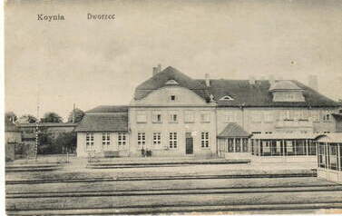 Poczt&oacute;wka: Kcynia. Dworzec 