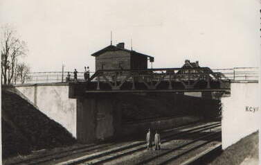Kcynia, wiadukt kolejowy, 3 maja 1936 r. Z archiwum Zbigniewa Prusaka