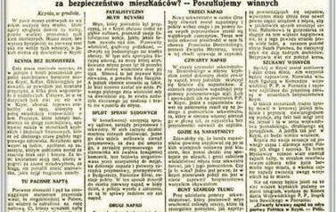 Dzień dobry! Gazeta codzienna. 4 grudnia 1935 r. Nadesłał Roman Tadych 