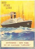 Plakat reklamowy parowca Lapland 