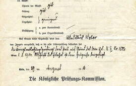 Świadectwo - Weber - 1916 - str. 2. Z archiwum Zbigniewa Prusaka
