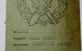 Legitymacja Polskiej Armii Ludowej - Henryk Kozłowski.