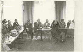 Pierwsza sesja Rady Miejskiej, 6.06.1990 r. Z archiwum Anny Oratowskiej 
