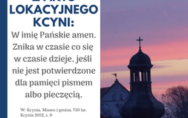 Akt lokacyjny Kcyni, cz. 1. Fot. J. Makarewicz 