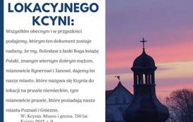 Akt lokacyjny Kcyni, cz. 2. Fot. J. Makarewicz 