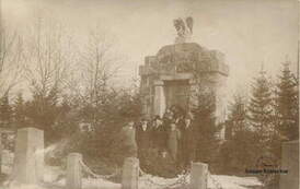 Pomnik powstańc&oacute;w, marzec 1929 r. Z archiwum Andrzei Doberstein
