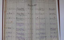1876 r. Księga ślub&oacute;w Wincenty Majewski. Z archiwum rodziny Majewskich 