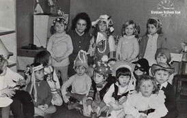 Karnawał w kcyńskim przedszkolu, lata 70. XX w. Z archiwum Aliny Polowiec