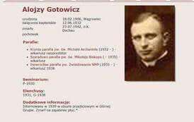 Ks. Alojzy Gotowicz. Źr&oacute;dło: WTG Gniazdo 