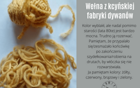 Kłębek wełny. Własność Aliny Polowiec