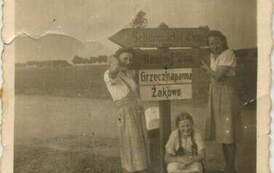 1942 r. Okupacja niemiecka. Władka, Marysia i Krystyna Szmalberg. Z archiwum Anny Stypczyńskiej 