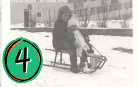 Przy blokach na Polnej. Z archiwum Aliny Polowiec 