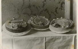 Torty przygotowywane na Wielkanoc w 1942 r. Z archiwum rodziny Cybulskich