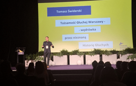 Prezentacja projektu "Tożsamość Głuchej Warszawy". Fot. J. Makarewicz 