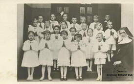 Wczesna Komunia św., ok. 1935 r. Z archiwum Kazimierza Jaszczaka