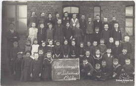 Szkoła ewangelicka w Ludwikowie, 1927 r./Evangeliche schule in Ludwikowo, 1927. Z archiwum Franka Neasa
