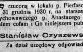 Poetyka przepraszania. Orędownik Powiatu Szubińskiego 